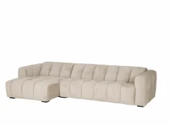 Hoeksalon Alps 322x158cm - stof - beige