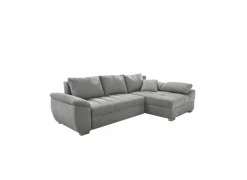 Hoeksalon Alster 268x161cm - stof - grijs met bedfunctie