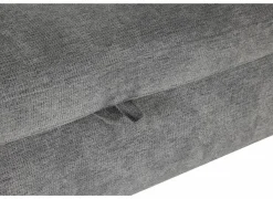 Hoeksalon Artus 371x260cm - stof - grijs met bedfunctie & opbergruimte