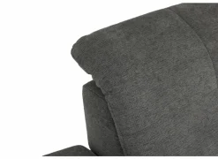 Hoeksalon Artus 371x260cm - stof - grijs met bedfunctie & opbergruimte