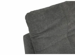 Hoeksalon Artus 371x260cm - stof - grijs met bedfunctie & opbergruimte