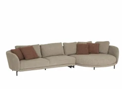 Hoeksalon Carre 356x160cm - stof - beige