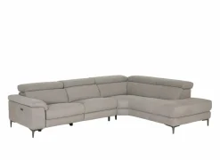 Hoeksalon Cell 295x232cm - stof - grijs met relax