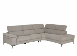 Hoeksalon Cell 295x232cm - stof - grijs met relax