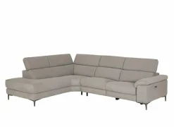 Hoeksalon Cell 295x232cm - stof - grijs met relax
