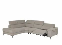 Hoeksalon Cell 295x232cm - stof - grijs met relax