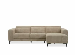 Hoeksalon Cine 277x168cm - stof - taupe