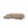 Hoeksalon Cine 277x168cm - stof - taupe met relax