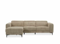 Hoeksalon Cine 277x168cm - stof - taupe