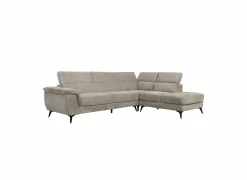 Hoeksalon Condor 283x89cm - stof - champagne