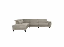 Hoeksalon Condor 283x89cm - stof - champagne
