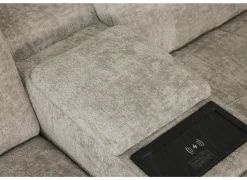 Hoeksalon Crow 334x301cm - stof - turtledove met 3 relaxen