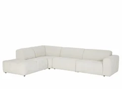 Hoeksalon Daegu  334x238cm - stof - ecru