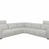 Hoeksalon Delta 300x300cm - stof - grijs met relax