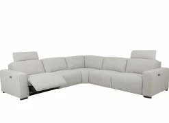 Hoeksalon Delta 300x300cm - stof - grijs met relax