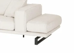 Hoeksalon Divan 393x197cm - stof - lichtbeige