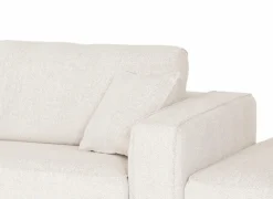 Hoeksalon Divan 393x197cm - stof - lichtbeige