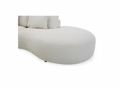 Hoeksalon Down 297x370cm - stof - crème met relax