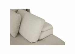 Hoeksalon Down 330x370cm - stof - crème met relax & opbergruimte