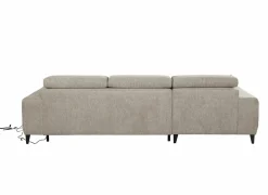 Hoeksalon Dragor 296x179cm - stof - grijs met bedfunctie