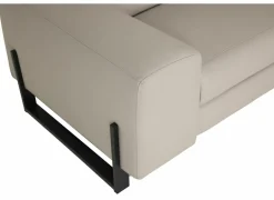 Hoeksalon Durham 304x230cm - stof - lichtgrijs met relax