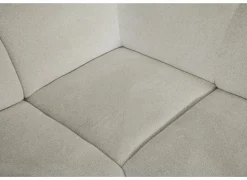 Hoeksalon Eddy 267x206cm - stof - ecru