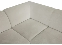 Hoeksalon Eddy 267x206cm - stof - ecru