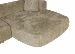 Hoeksalon Eder 310x190cm - stof - taupe