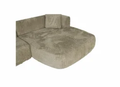 Hoeksalon Eder 310x190cm - stof - taupe