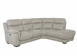 Hoeksalon Elton 250x215cm - stof - dove grey met relax & zachte zit