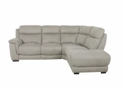 Hoeksalon Elton 250x215cm - stof - dove grey met relax & zachte zit