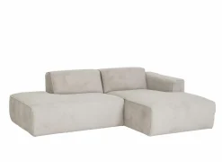 Hoeksalon Enjoy 229x161 - stof - beige