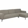 Hoeksalon Eron 331x182cm - stof - taupe
