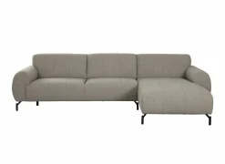 Hoeksalon Eron 331x182cm - stof - taupe