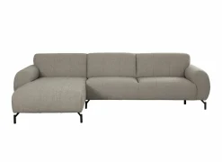 Hoeksalon Eron 331x182cm - stof - taupe