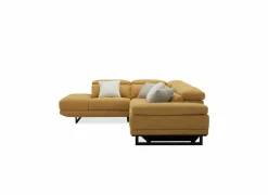 Hoeksalon Exeter 299x240cm - stof - chacha geel met relax