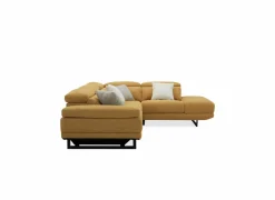 Hoeksalon Exeter 299x240cm - stof - chacha geel met relax