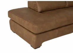 Hoeksalon Fall 213x271cm - stof - cognac