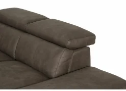 Hoeksalon Flow 287x238cm - stof - grijs met relax