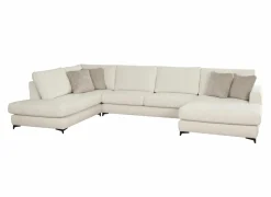 Hoeksalon Izmir 378x230cm - stof - greige