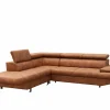 Hoeksalon Jet 295x255cm - stof - cognac