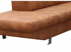 Hoeksalon Jet 295x255cm - stof - cognac