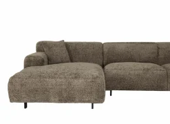 Hoeksalon Konstantinopol 398x217cm - stof - taupe