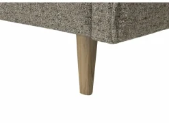 Hoeksalon Lamar 257x223cm - stof - lichtbruin