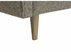 Hoeksalon Lamar 257x223cm - stof - lichtbruin