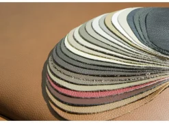 Hoeksalon Lana 289x227cm - leder - bruin