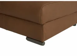 Hoeksalon Lana 289x227cm - leder - bruin met relax