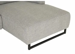 Hoeksalon Lexus 327x189cm - stof - grijs met relax