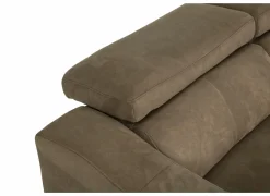 Hoeksalon Mana 272x174cm - stof - cognac met relax