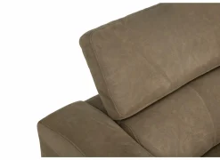 Hoeksalon Mana 272x174cm - stof - cognac met relax
